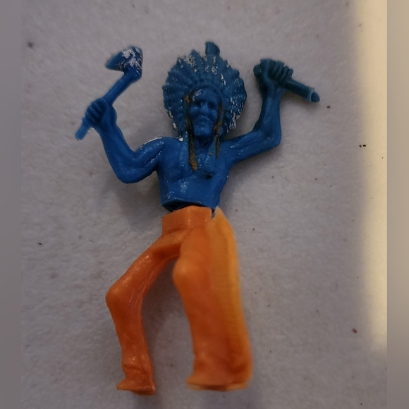 Vintage Plastic Cowboys Native Americans Indians Marx Tim Mee BENIFITS CHARITY - Picture 11 of 11